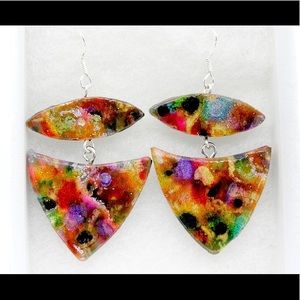 Modern Geometric Colorful Earrings